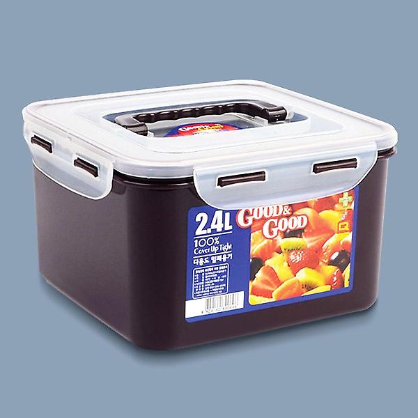  굿앤굿 핸디락 김치통 2.4L 밀폐용기 반찬통 김장용기