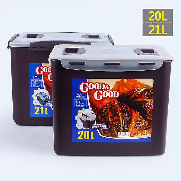  굿앤굿 핸디락 김치통 20/21L