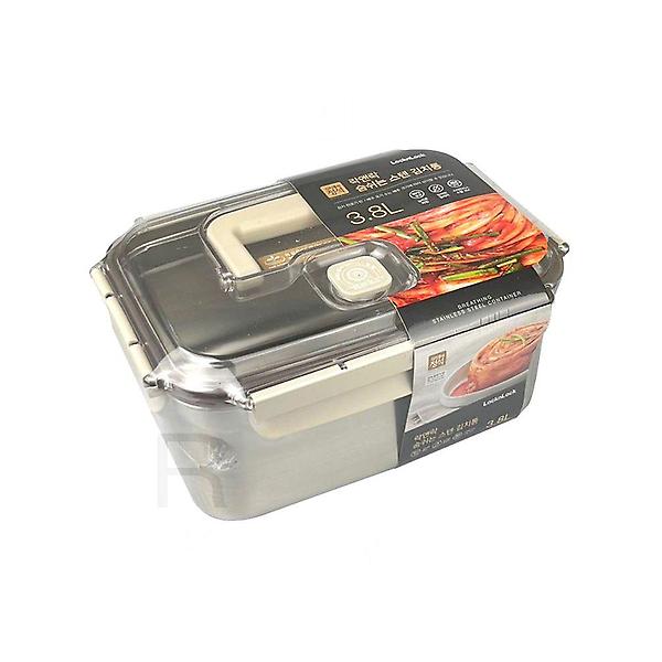  락앤락 스텐 직사각 김치통 3.8L (5584) -O