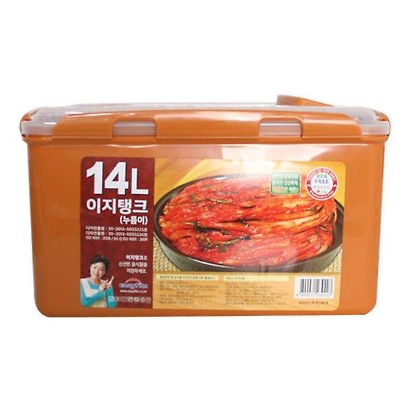  황토 이지탱크 누름이 김치통14L