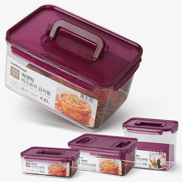  김치통 김장 보관용기 직사각 반찬통 적층용기