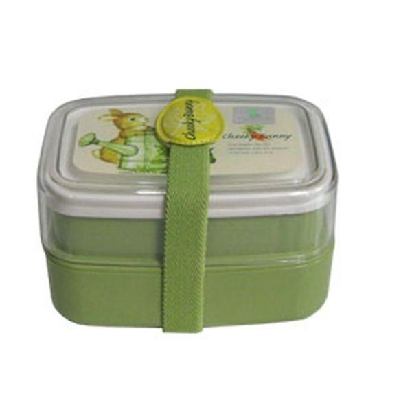 치키버니 도시락 찬합 런치박스 도시락통 그린 2단