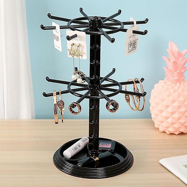  후크 2단 액세서리 거치대(블랙)