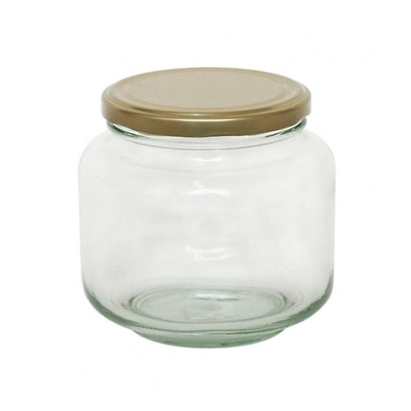  다용도 유리 500ml 저장용기 L형 1P 밀폐 유리병 쨈병