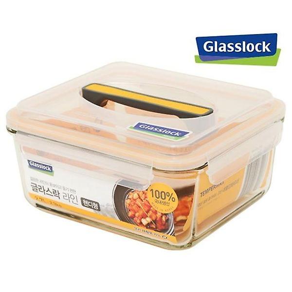  핸디형 유리밀폐용기 2700ml 대용량 밀폐용기 김치통