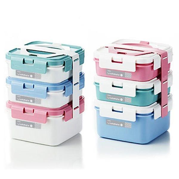  코멕스 찬합 도시락통 런치 도시락 사각 3단 화이트