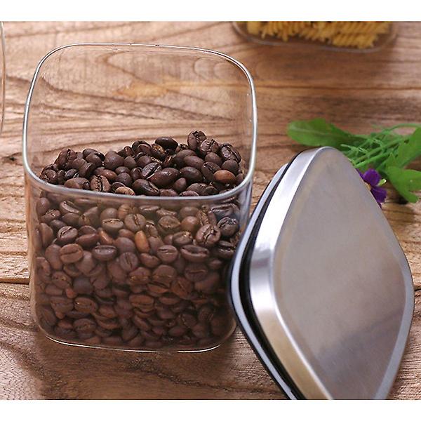  사각 유리보관용기 600ml 캐니스터 밀폐용기