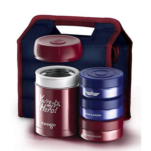  트윙고 보온도시락 학생 도시락통 찬통 가방 1140ml