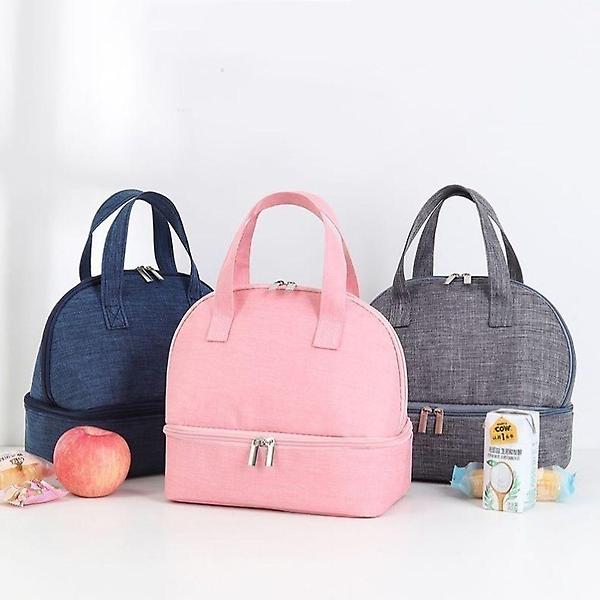  2단 보냉보온가방 런치 도시락 미니쿨러백 피크닉