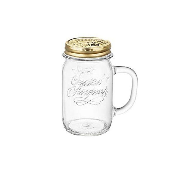  보리미올리 유리병 핸들 텀블러 머그 드링크자 415ml