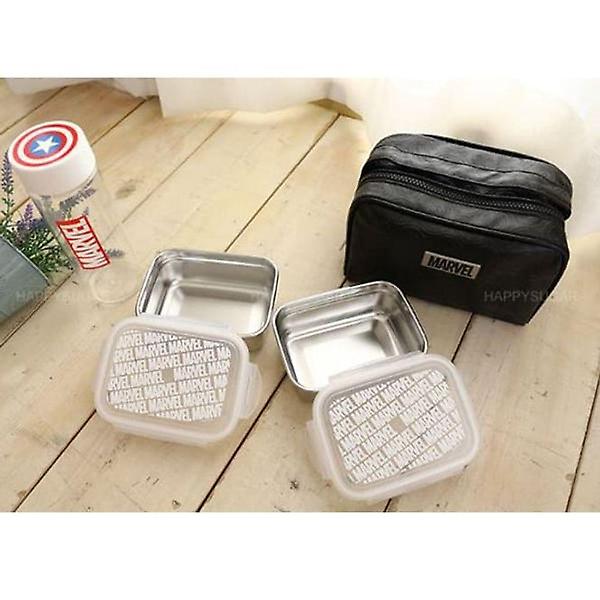  마블 도시락 세트 스텐 도시락통 물통 가방 세트