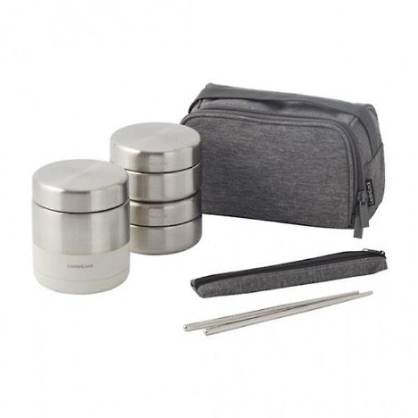  스텐레스 보온도시락 450ml 그레이