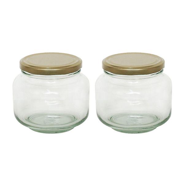  다용도 유리 100ml 저장용기 L형 2P 밀폐 유리병 쨈병