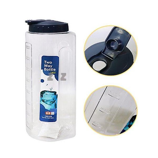  손잡이홈 페트지물병 1.8L 눈금 냉장고 물통