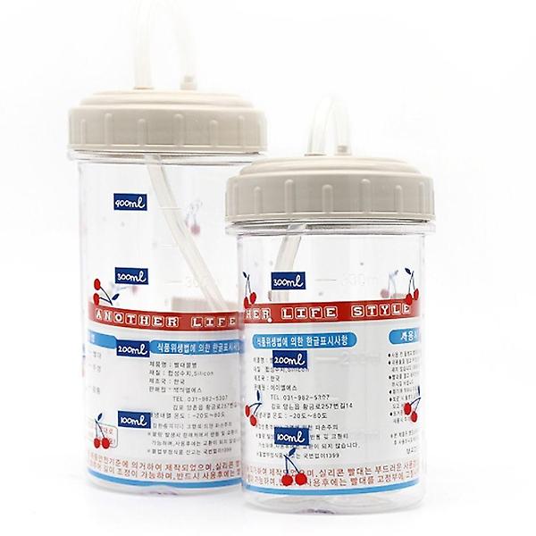  빨대 물병 플라스틱 보틀 실리콘 빨대 물통 500ml