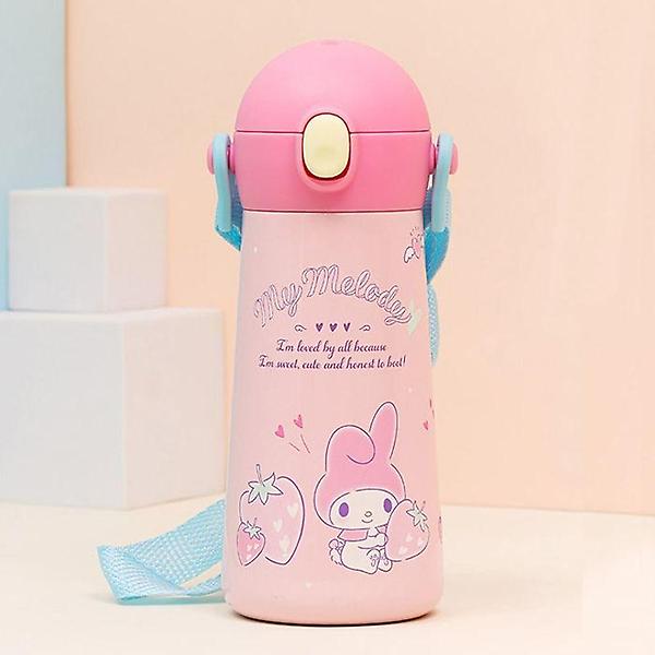  마이멜로디 더보틀 원터치어깨끈 이중스텐 물통 460ml