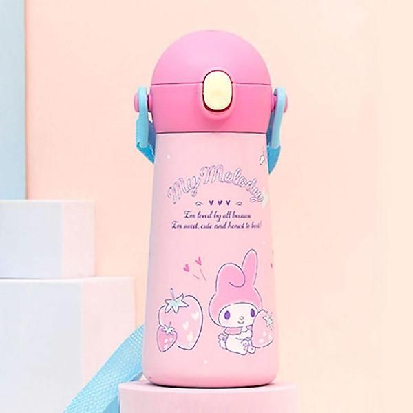  JW 산리오 더보틀 원터치 어깨끈 이중스텐 물통