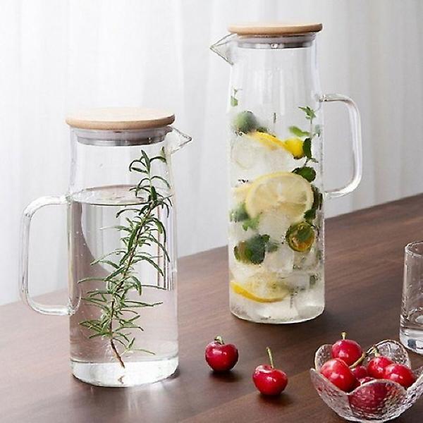  유리물병 1500ml 홈카페 내열유리 롱글라스 저그 물통