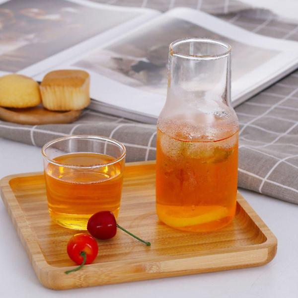  로하티 퓨어라인 뚜껑컵 유리물병세트 550ml