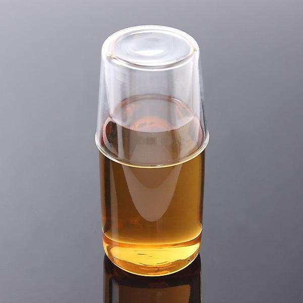  (로하티) 퓨어라인 뚜껑컵 유리물병세트(550ml)