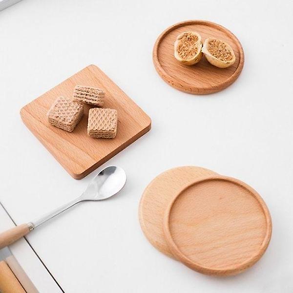  커피컵받침 우드 코스터 컵받침 고급나무 원목컵받침