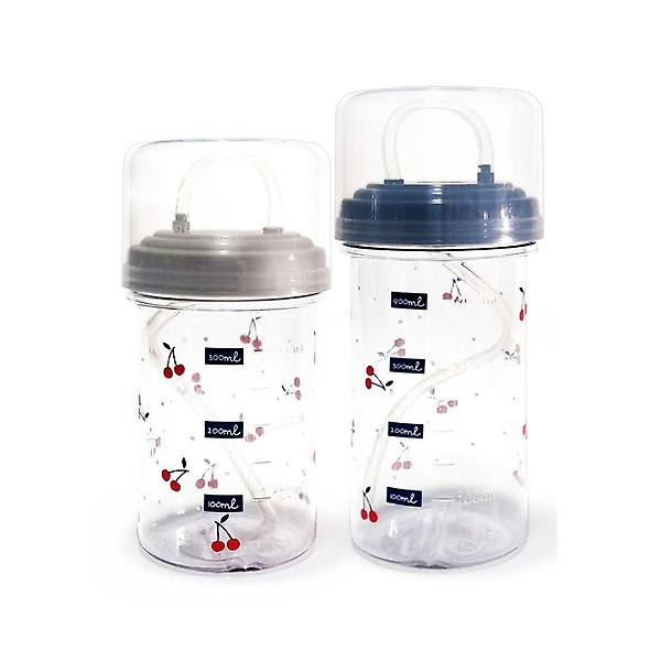  실리콘 빨대물병 500ml 체리