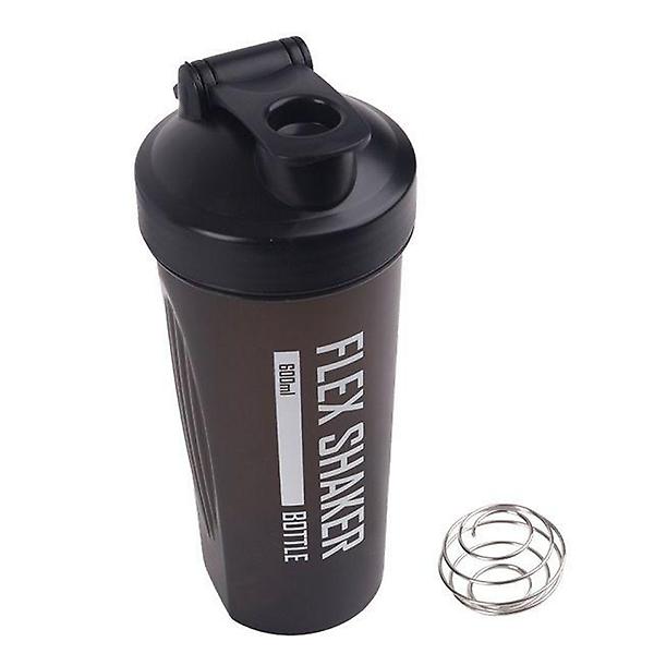  휴대용 쉐이크 물통-600ml (블랙) 용량눈금