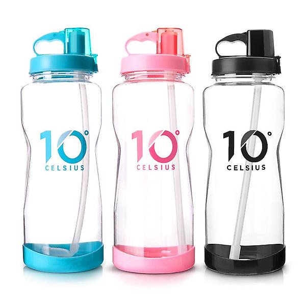  10도씨 빨대물통 물병 2리터