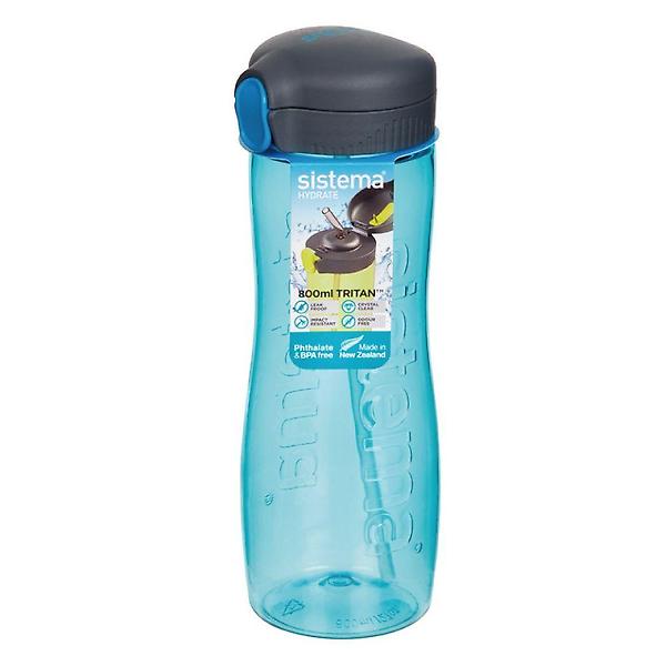  트리탄 원터치 빨대 운동 스포츠 물병 800ml (스카이)