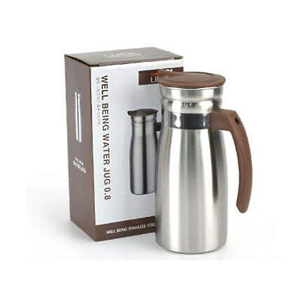  업소용 손잡이 웰빙 스텐 물병 800ml