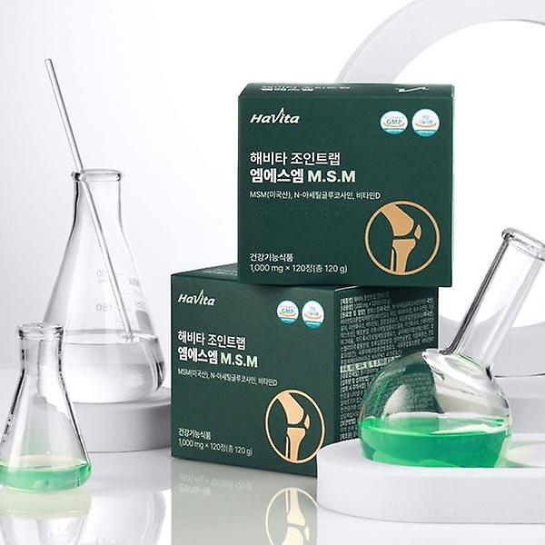  해비타 조인트랩 MSM 미국산 고순도 엠에스엠 1000mg 무릎 연골 관절 건강기능식품 개별포장 6개월분