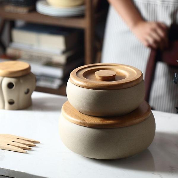  온나 도자기 항아리 조미료통 양념통