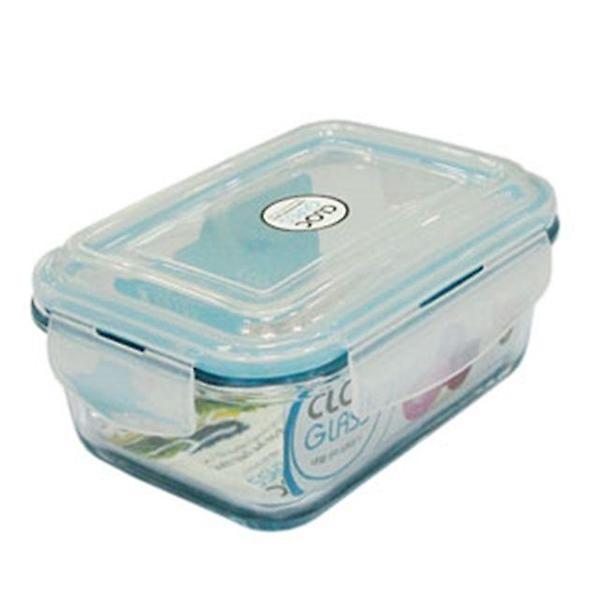  네오플람 클락 반찬통 내열유리 1000ml 보관 밀폐용기