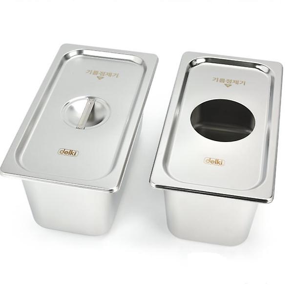  기름 불순물 정제용 스텐 오일통 델키 기름정제기 8L