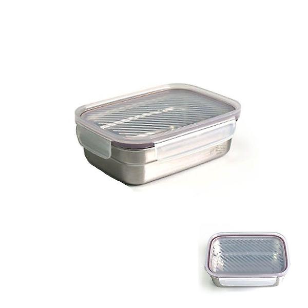  직사각 용기 스텐 밀폐 1호 반찬통