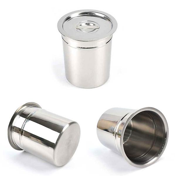  스텐 소스통 양념통 음식물쓰레기통 17x15.3cm 60호