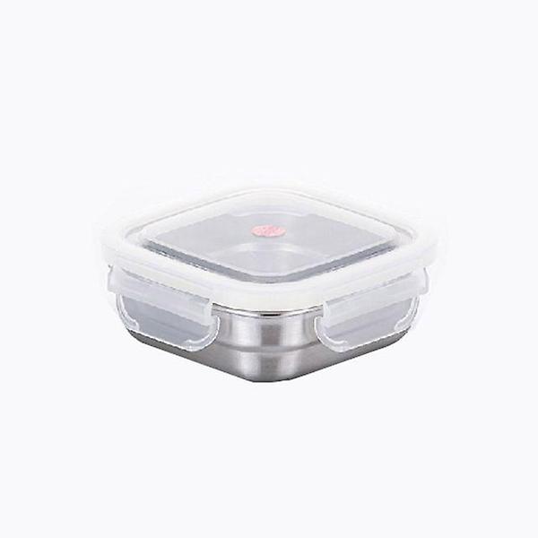  사각 스텐반찬통 스텐밀폐용기 270ml