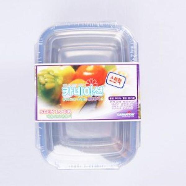  스텐 밀폐 용기 반찬통 냉장고 보관 용기 사각 1.1L
