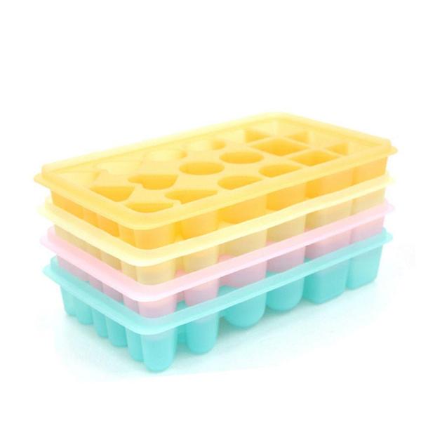  대코 실리콘 모양 얼음틀(반투명) 베이킹틀 다진마늘