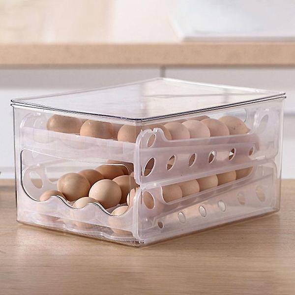  투명자동이동계란보관함2단42구/냉장고계란트레이