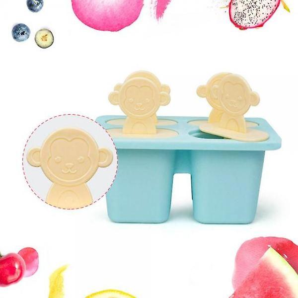  실리콘 아이스크림 트레이 얼음틀 4구 아이스바