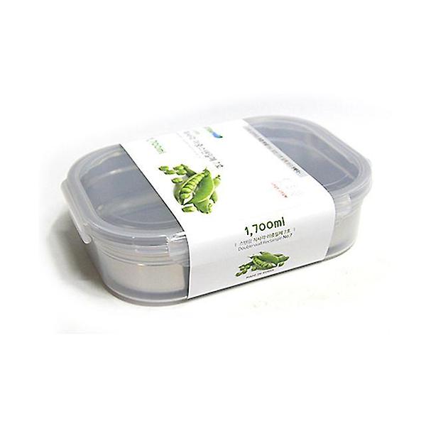  스텐맘 이중직사각밀폐용기7호1.7L찬통스텐레스 스텐용기 주방용품