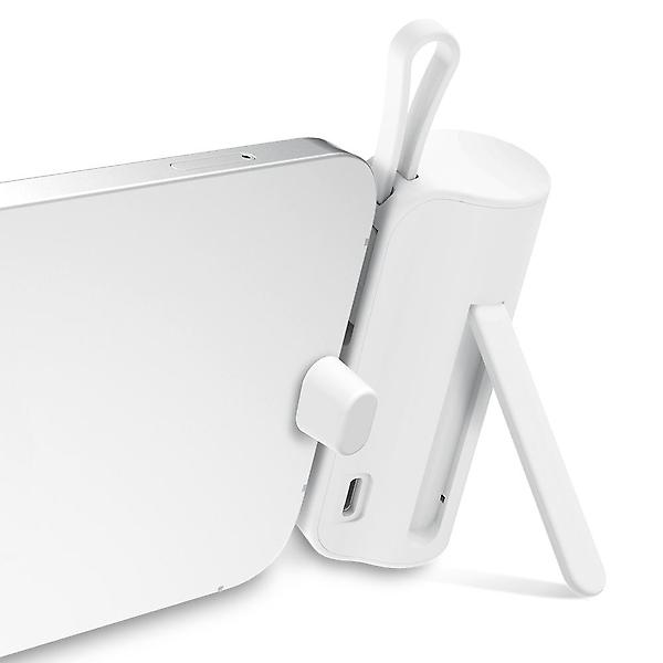  스마텍 5000mAh 2포트 일체형 미니 보조배터리(8핀/C타입) STPB-DB5