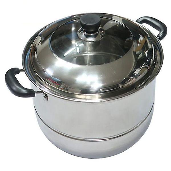 키친플라워 찜솥 스텐 찜기 찜냄비 찜통 2단 32cm