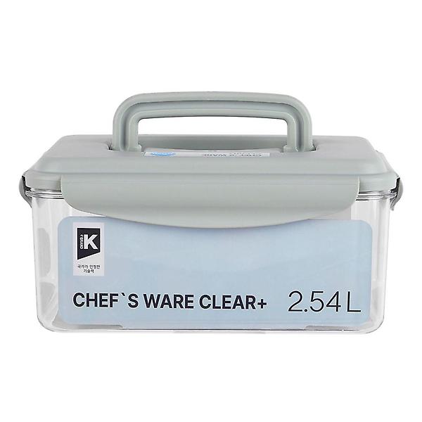  클리어 플러스 셰프웨어 직사각 핸디 밀폐 용기 2.54L