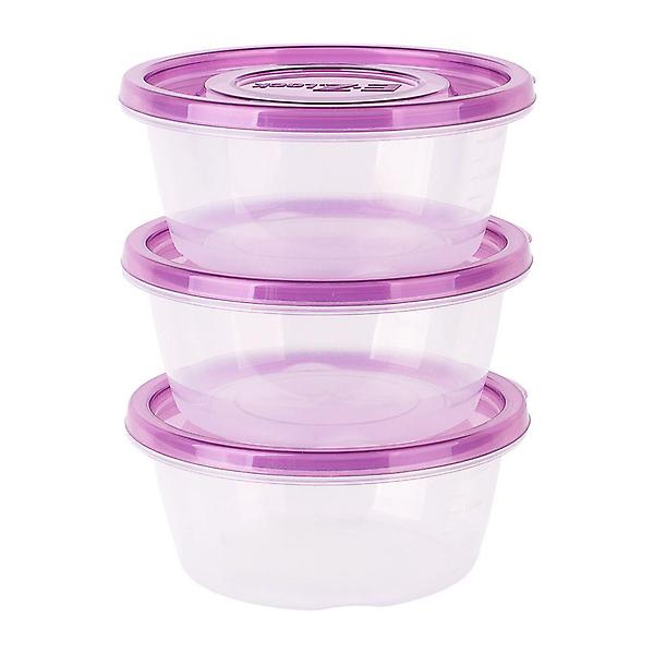  국산 락앤락 이지락 간편 밀폐 용기 원형 350ml 3ea