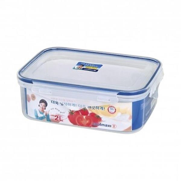  직사각 낮은형 6호 위생 밀폐용기 2L 냉동실보관용기