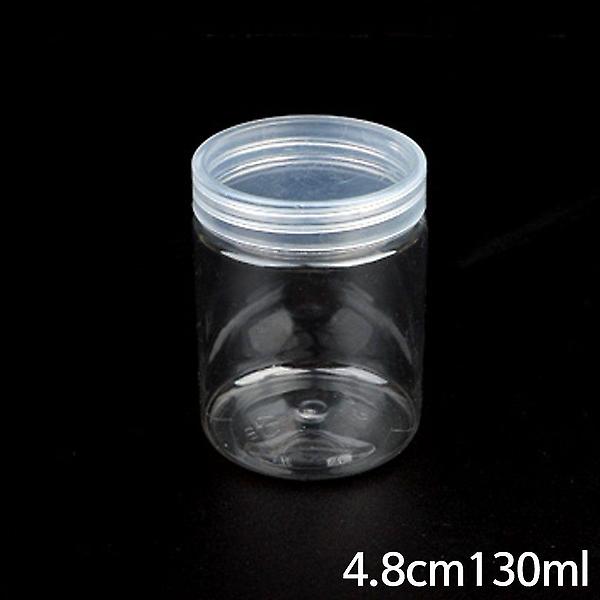  원형 플라스틱 보관 용기 4.8cm 130ml X20개 공병