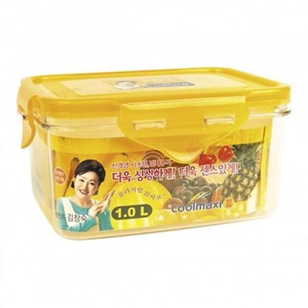  깊은 직사각형 15호 위생 밀폐용기 1L 플라스틱통