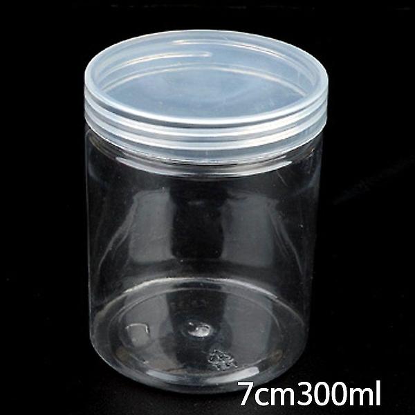  원형 플라스틱 보관 용기 7cm 300ml X20개 소분 공병